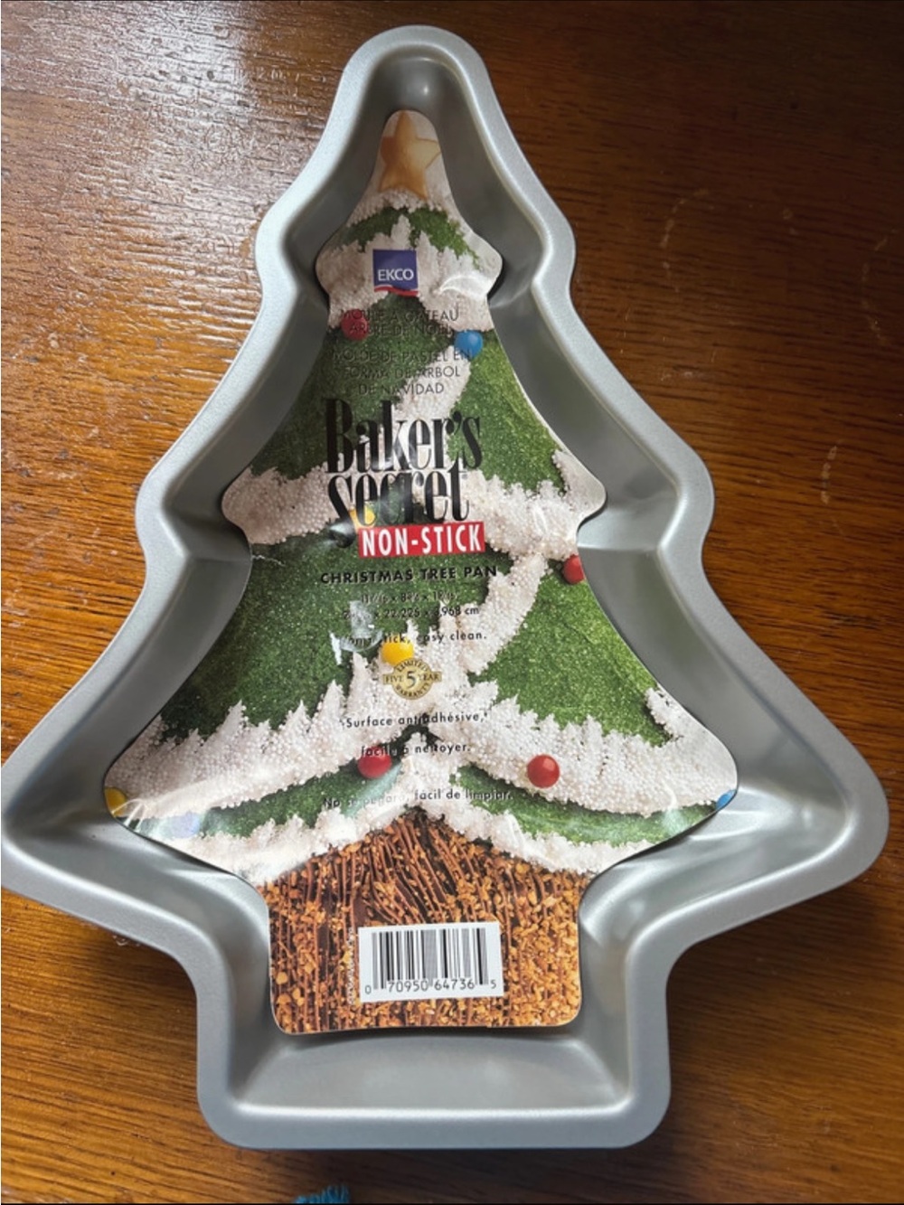 Non-Stick Silver Christmas Tree Baking Pan